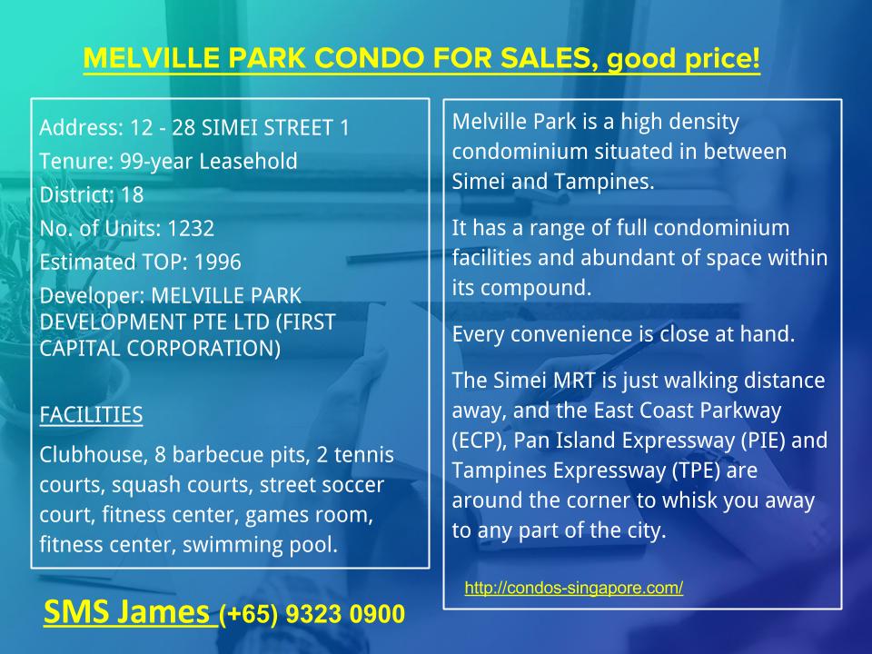Condo Singapore For Sales Melville Park
